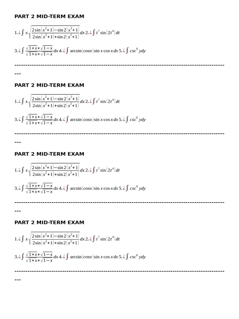 PART 2 MID TERM EXAM | PDF