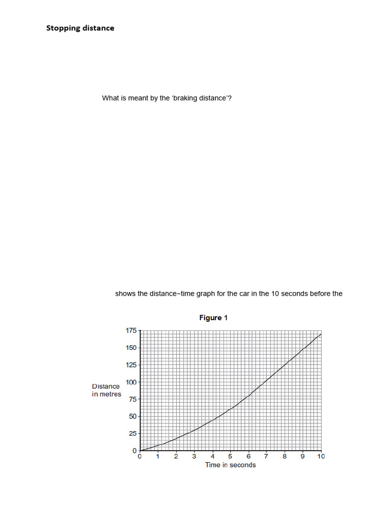Stopping Dist Ret Practice Exam Questions | PDF | Vehicles | Vehicle ...