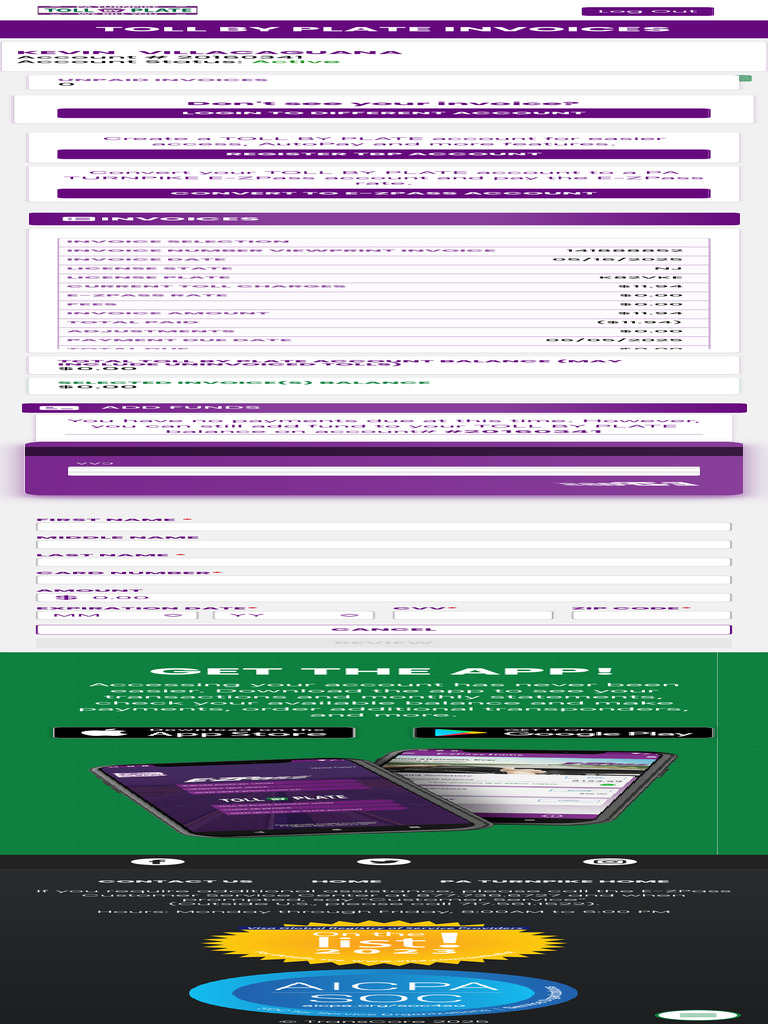 Toll by Plate Invoices | PDF | Toll Road | Transport Economics