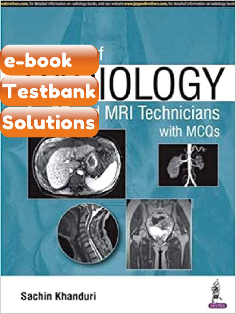 Testbank Textbook of Radiology for CT and MRI Technicians With MCQs ...