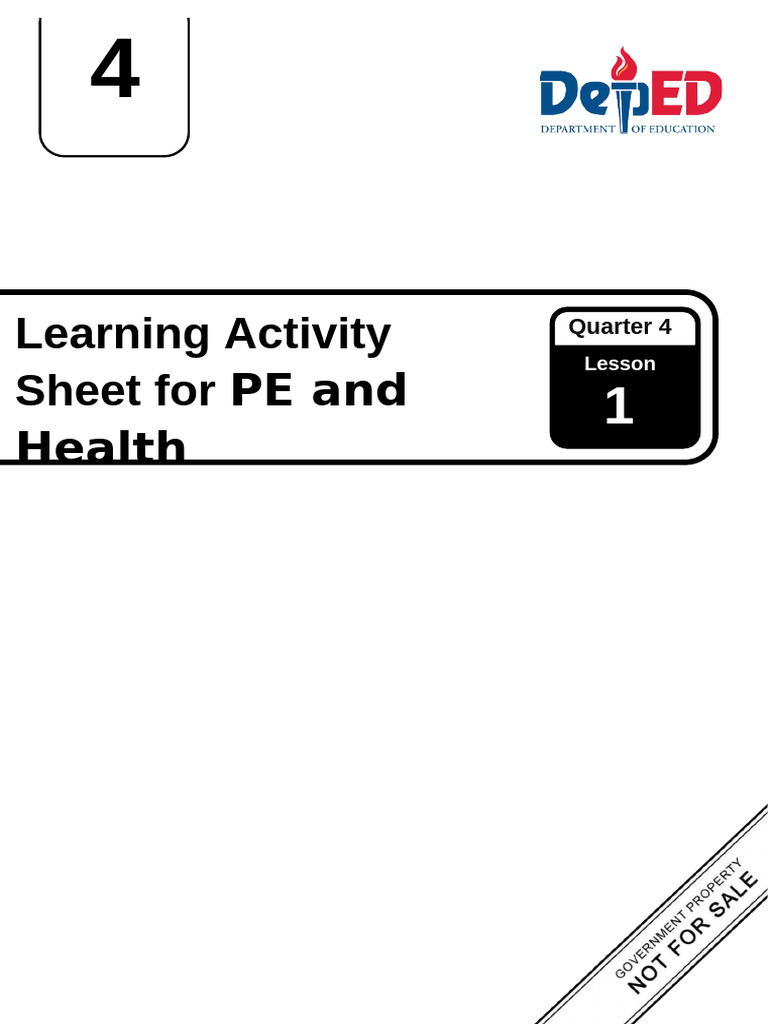 Q4 WS PE and Health 4 Lesson 1 Week 1 2 (1) | PDF | Curriculum | Image