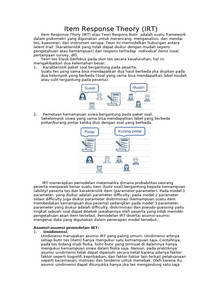Item Response Theory | PDF