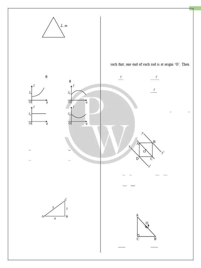 Rotation Motion - Questions - Atul Sir | PDF | Rotation Around A Fixed ...