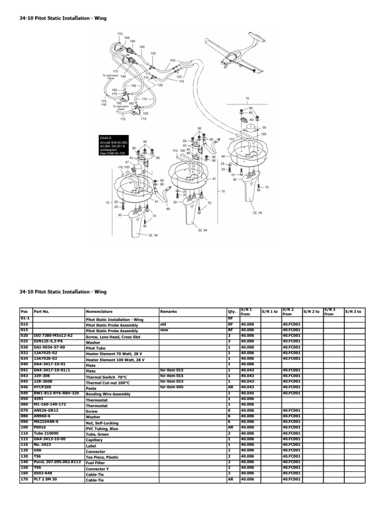 34-10 Pitot Static Installation - Wing | PDF | Electrical Engineering ...