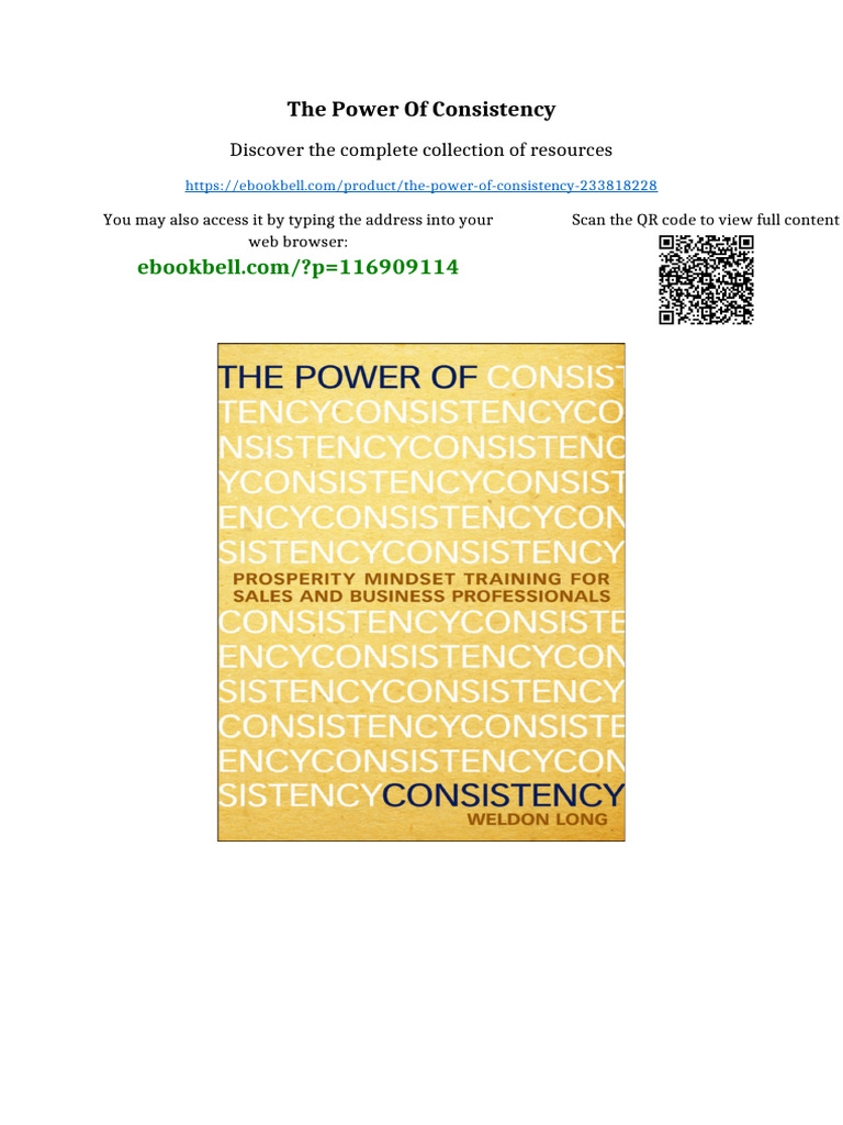 The Power of Consistency Full Digital Chapters | PDF | Composite ...