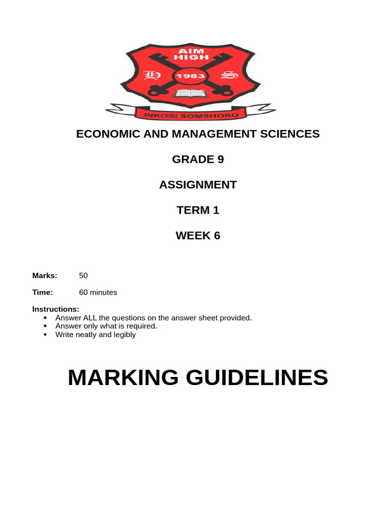 GR 9 - Task 1 - Assignment Memo-1 | PDF | Labour Economics | Economics