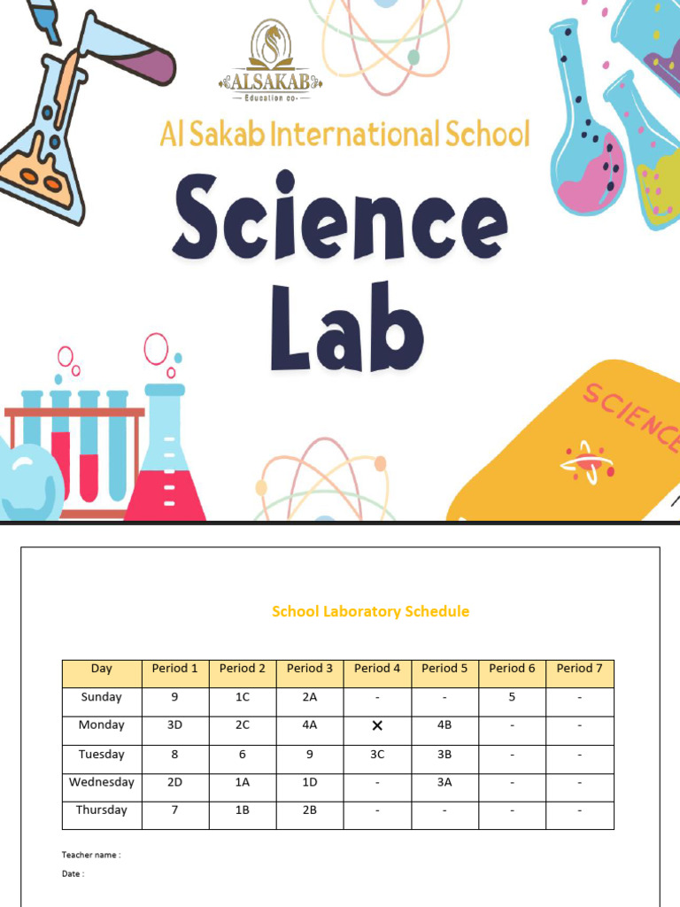 School Laboratory Schedule | PDF