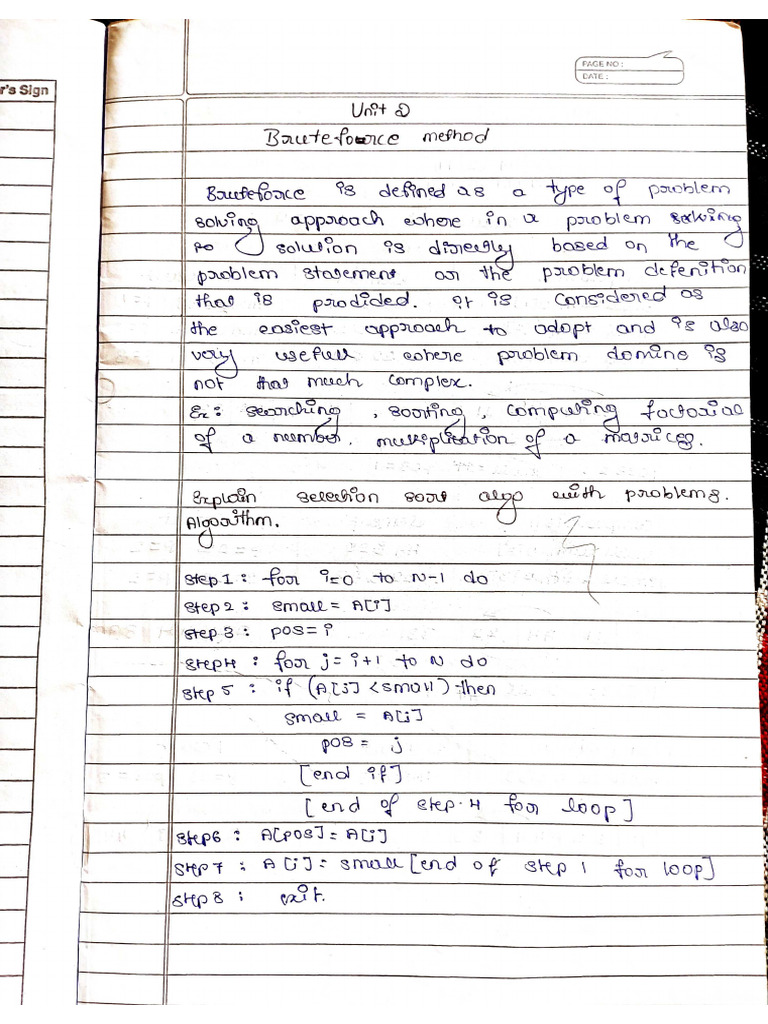 Unit 2 - 4 DAA Complete Notes | PDF