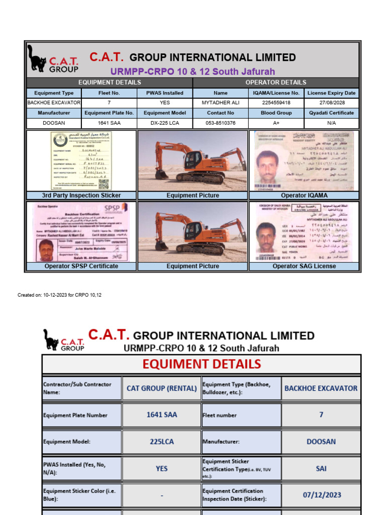 Backhoe Excavator 1641 SAA | PDF | Construction Equipment | Heavy Equipment