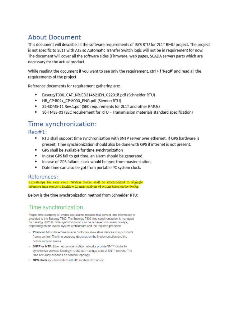 RequirementDocument ISYS RTU 2L1T v0.2 | PDF | World Wide Web ...