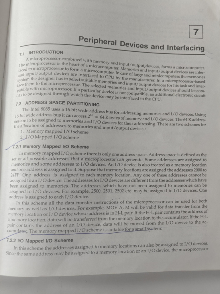 MPMC Memory Mapped and Io Mapped Scheme | PDF