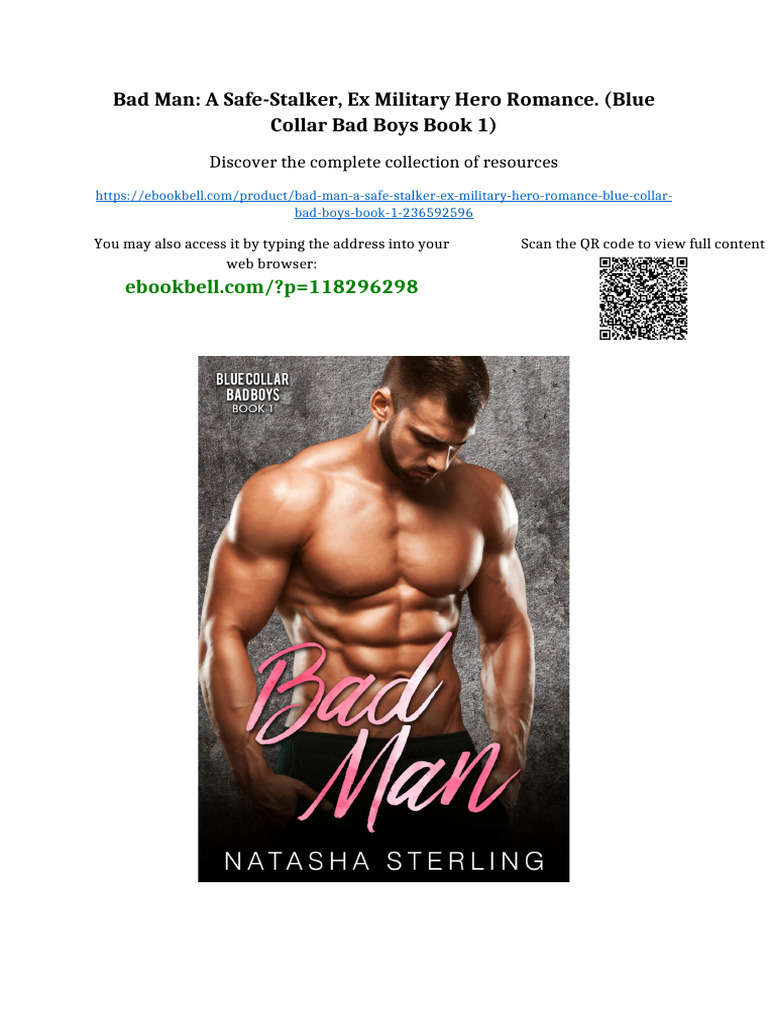 Bad Man: A safe-stalker, ex military hero romance. (Blue Collar Bad ...