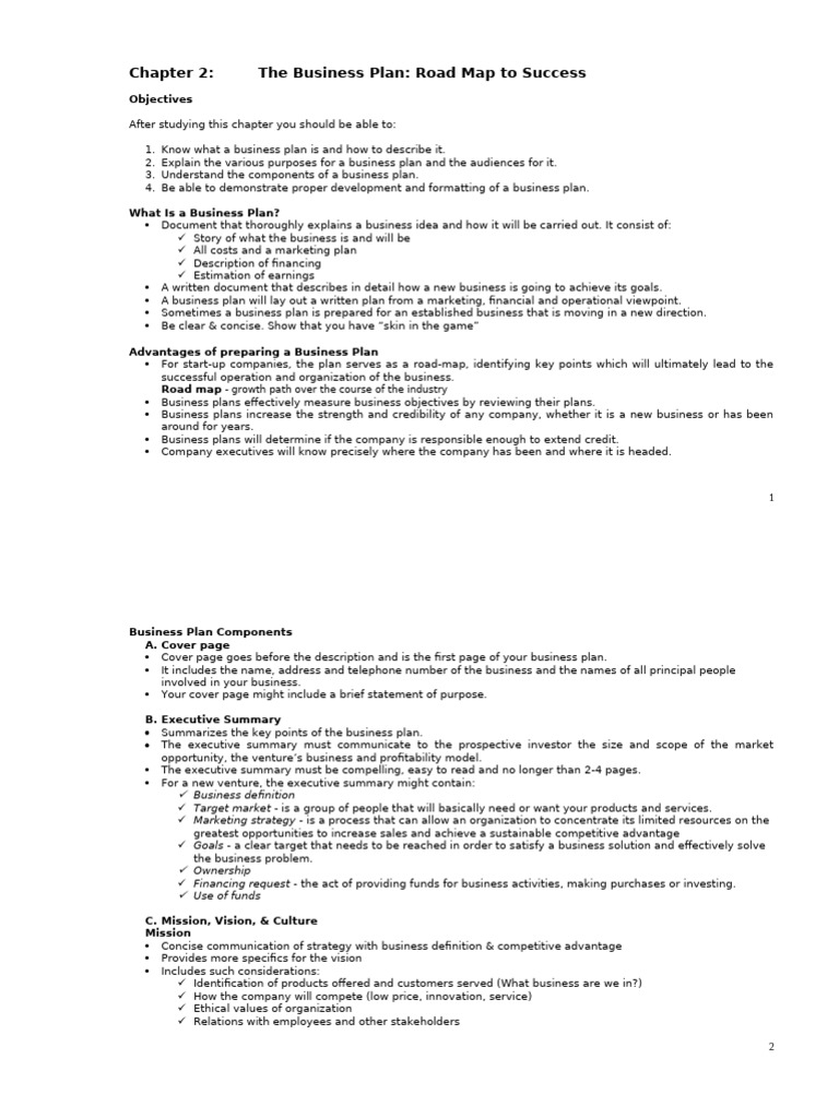 Chapter 2 Business Plan | PDF | Equity (Finance) | Balance Sheet