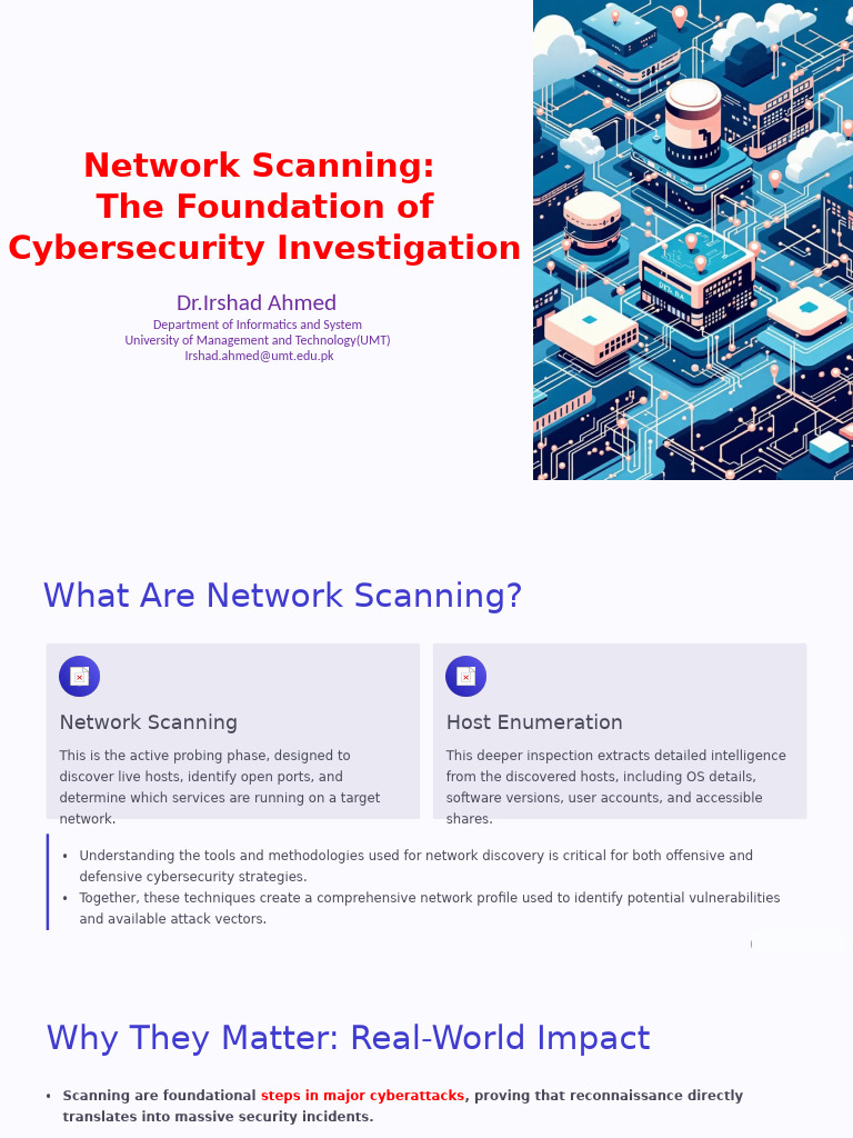 Network Scanning: The Foundation of Cyber Security Investigation | PDF ...