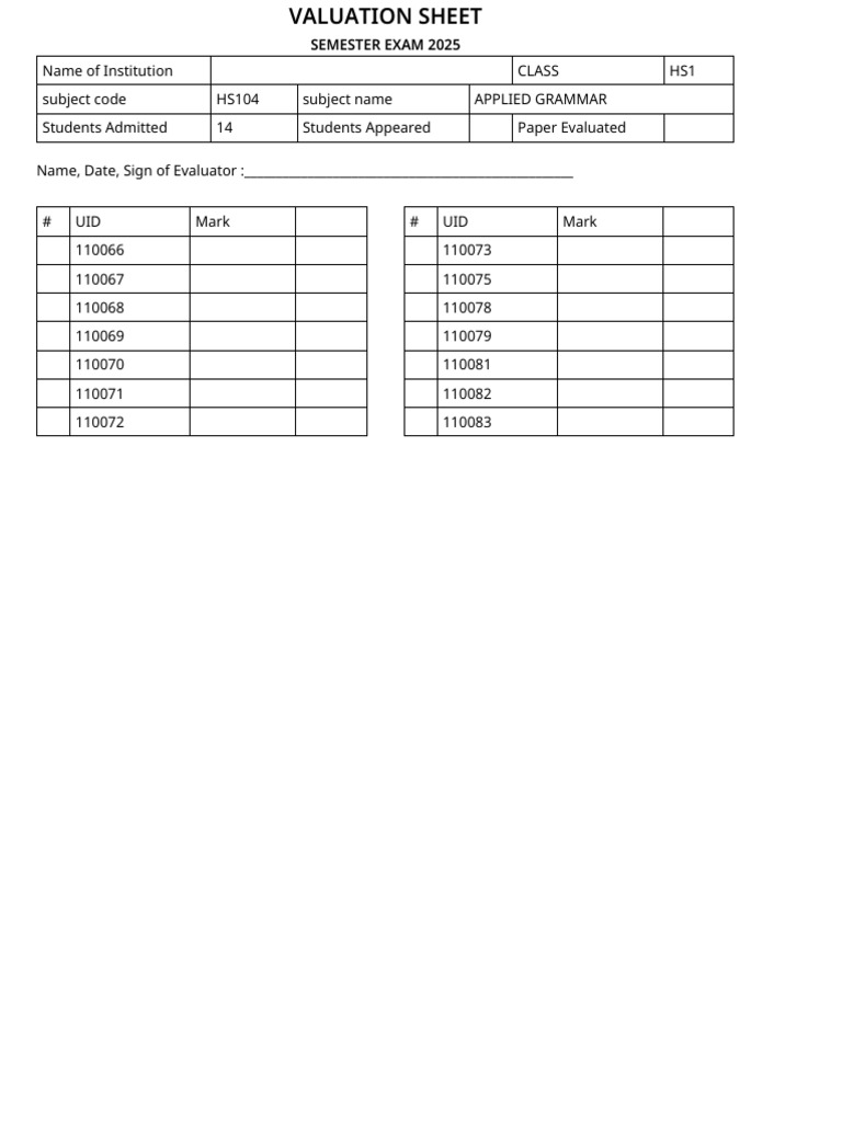 Nahv Evaluation | PDF
