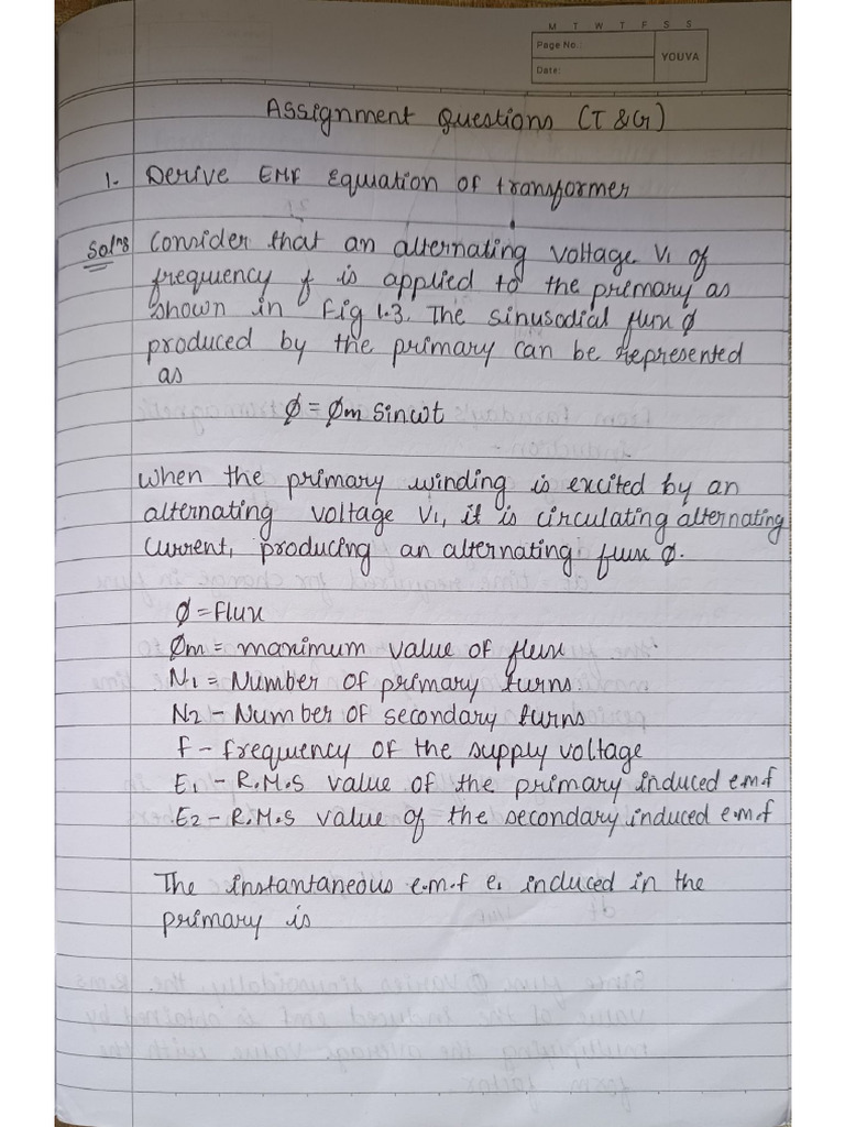 T and G assignment | PDF