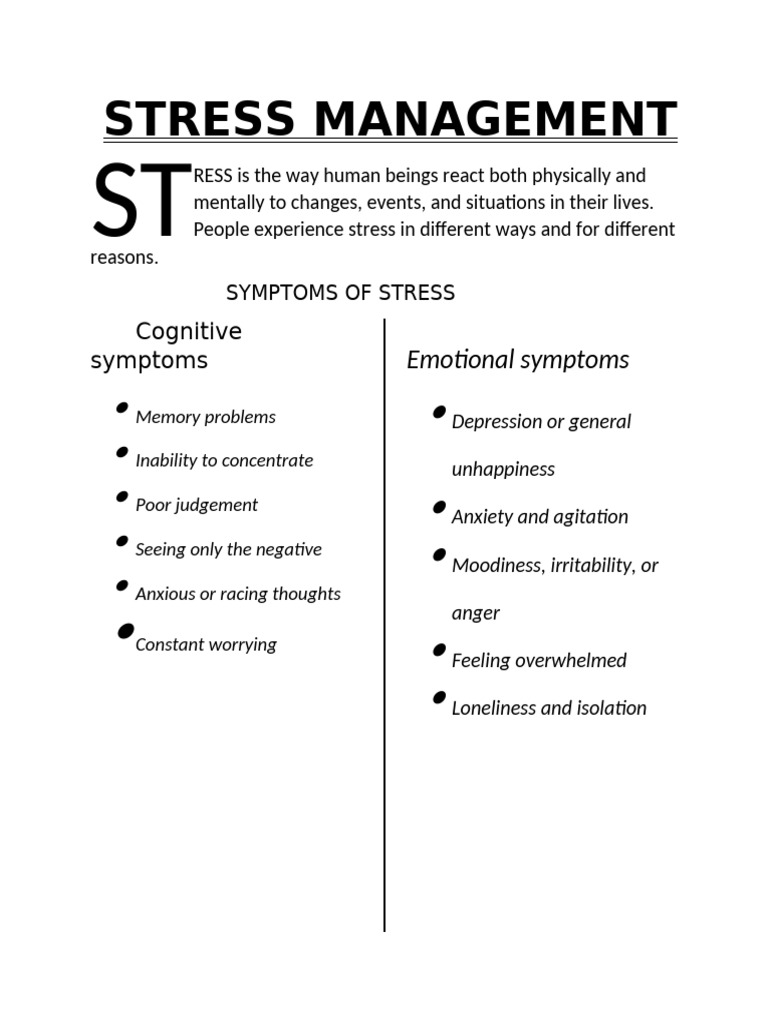 Stress | PDF