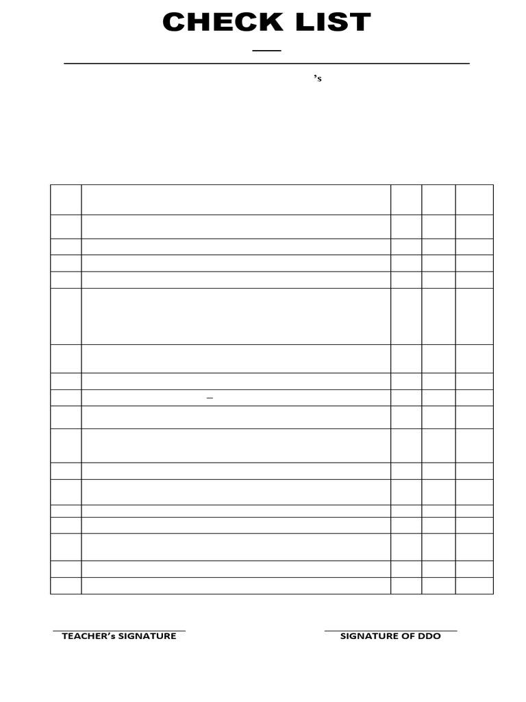 CHECK LIST Seniority EST to SST(Updated) | PDF