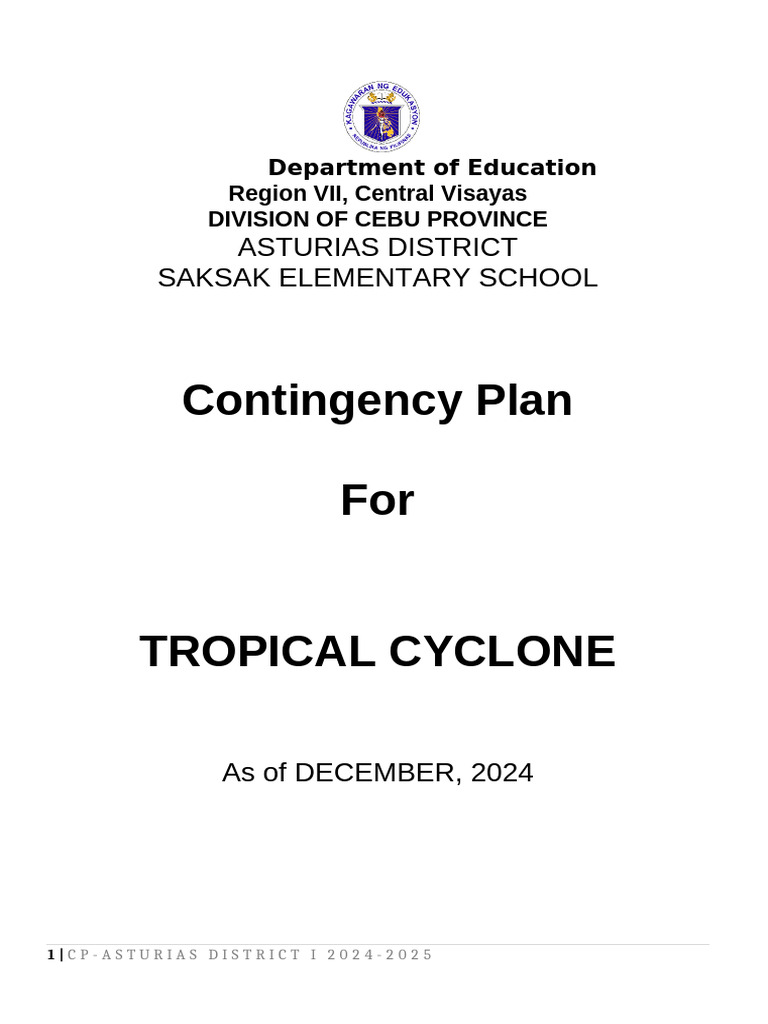 Asturias District Revised Conplan 2024 2025 Final School (2) | PDF ...
