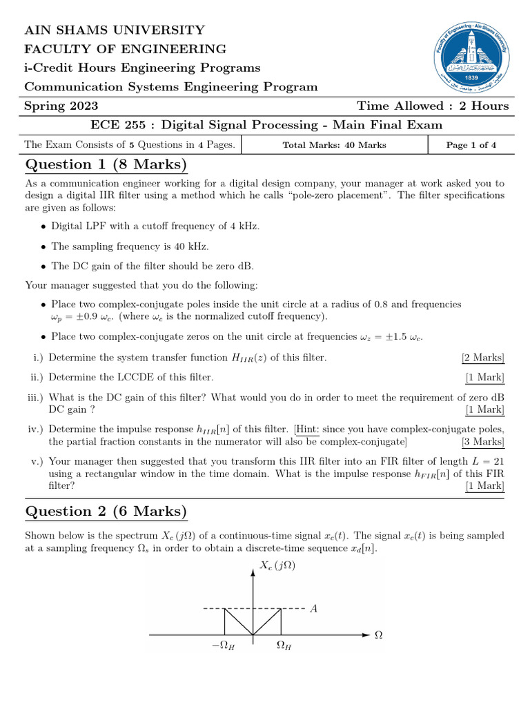 07-FinB ECE255 Spring 2023 | PDF | Electronics | Electrical Engineering