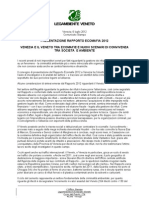 Presentazione Rapporto Ecomafia 2012. Venezia e il Veneto tra ecomafie e nuovi scenari di convivenza tra società e ambiente 