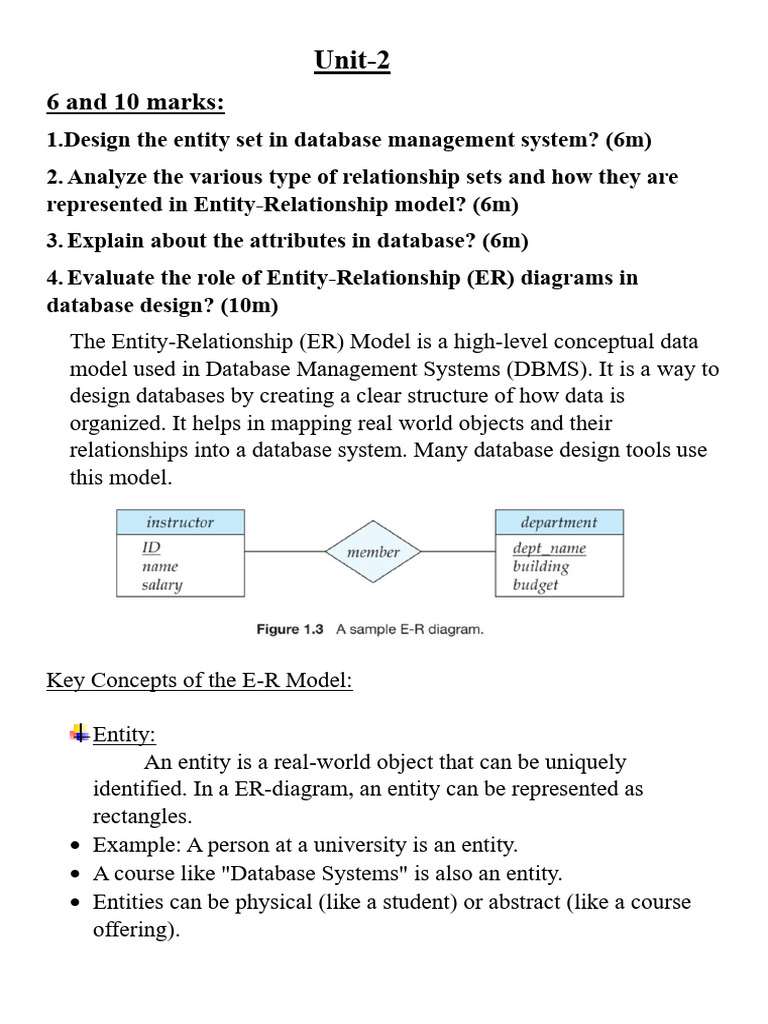 UNIT 2 Rdbms | PDF | Databases | Data Model