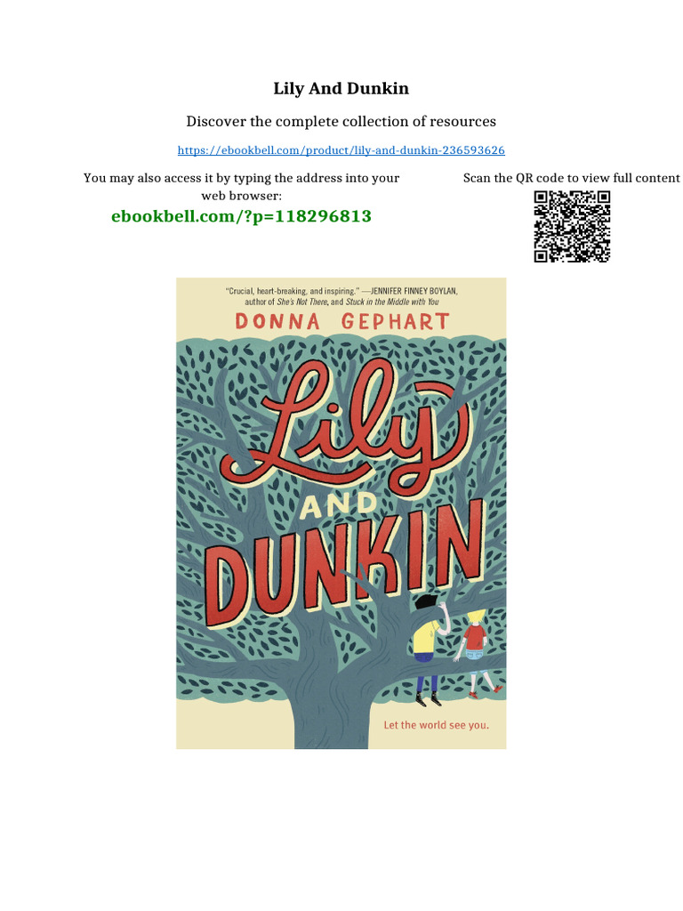 Lily and Dunkin Full Chapters Included PDF Property Intellectual