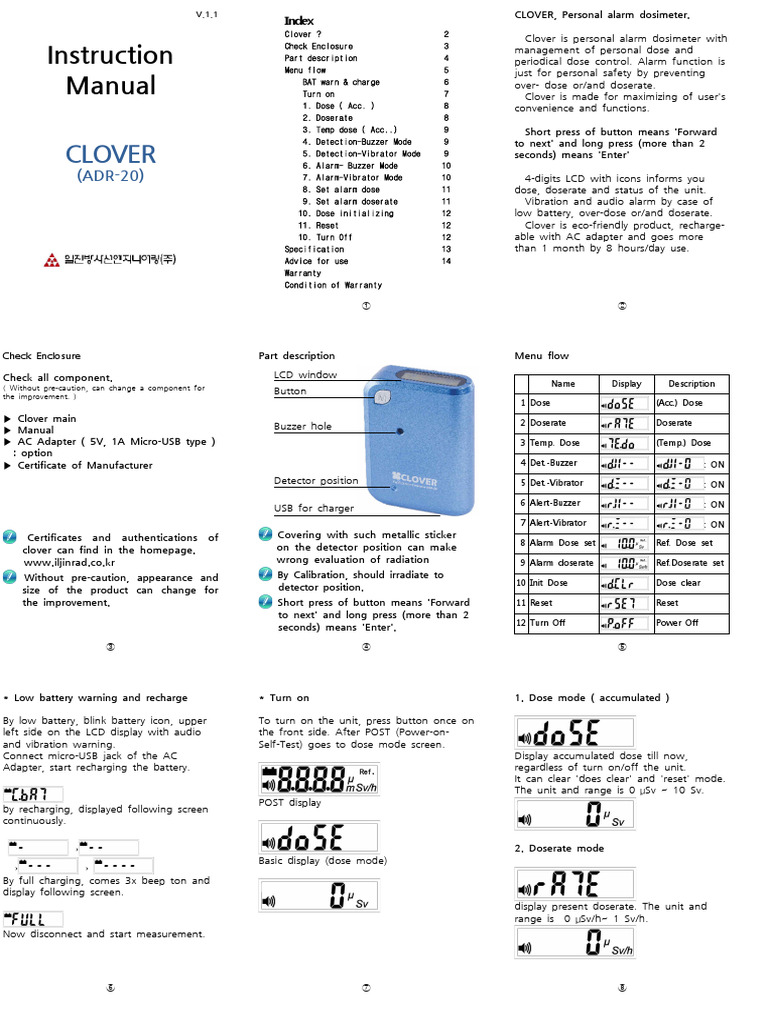 Clover Manual s1 1 | PDF | Electricity