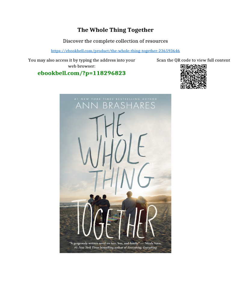 The Whole Thing Together Complete Edition | PDF | Property | Qr Code