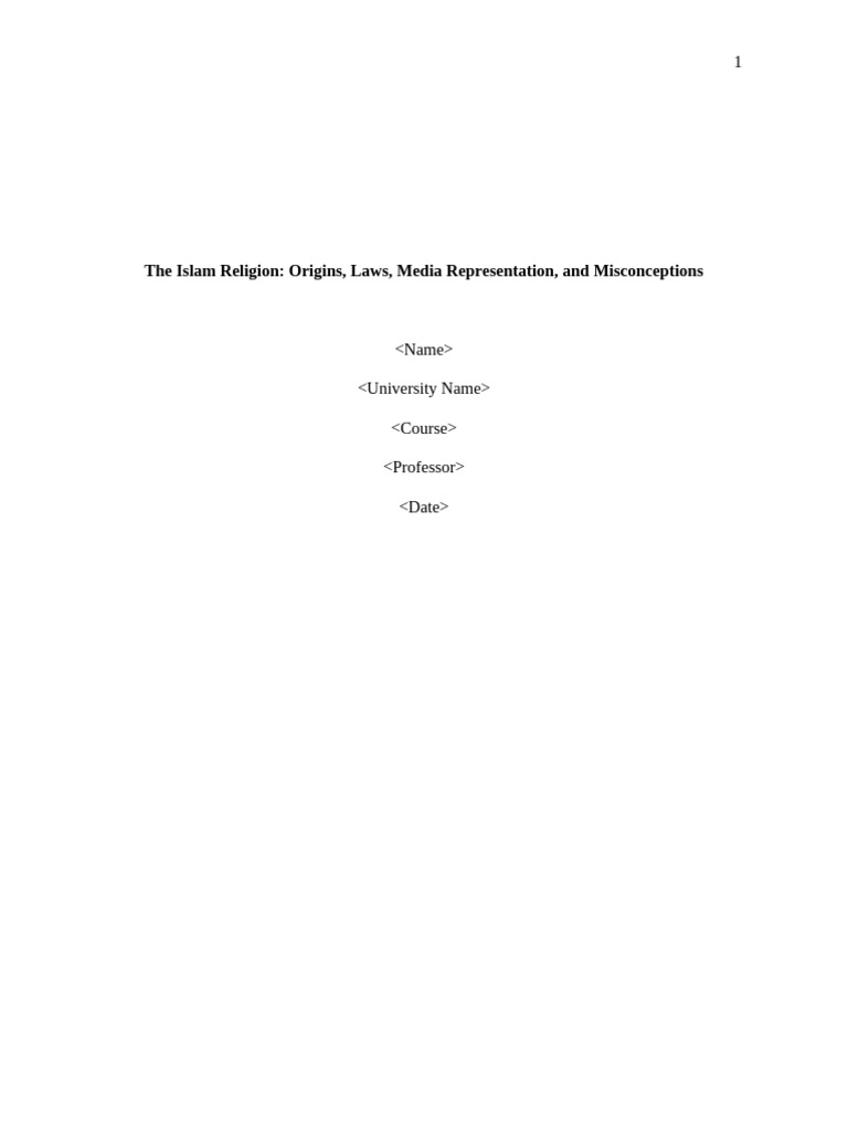 Order #1248769_Paper No 2 | PDF | Muhammad | Prophets And Messengers In ...