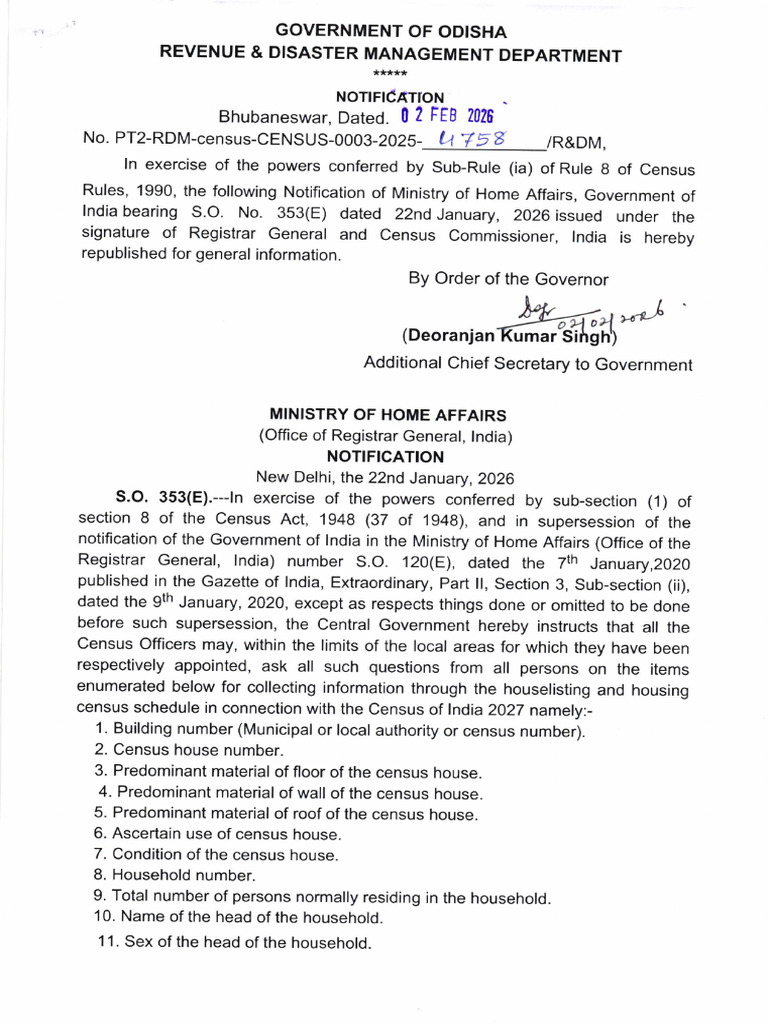 4758 Census Notification | PDF | Chess | Chess Openings