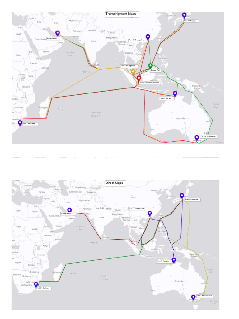 Ports Map and Route | PDF