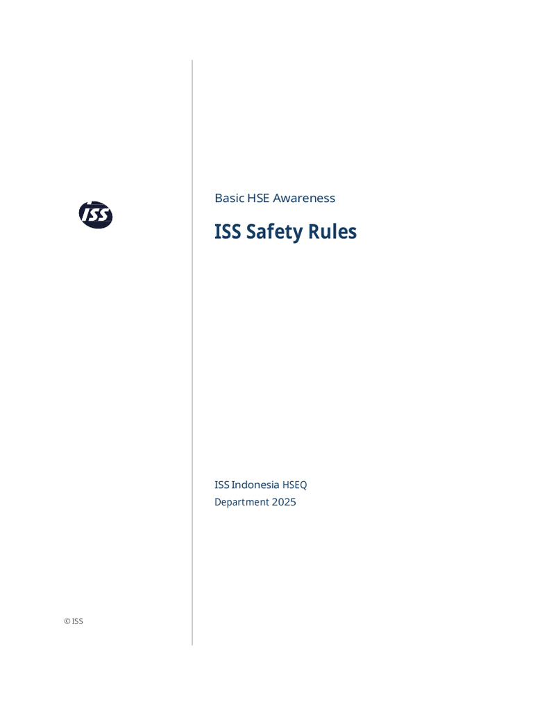 2025 ISS Safety Rules | PDF