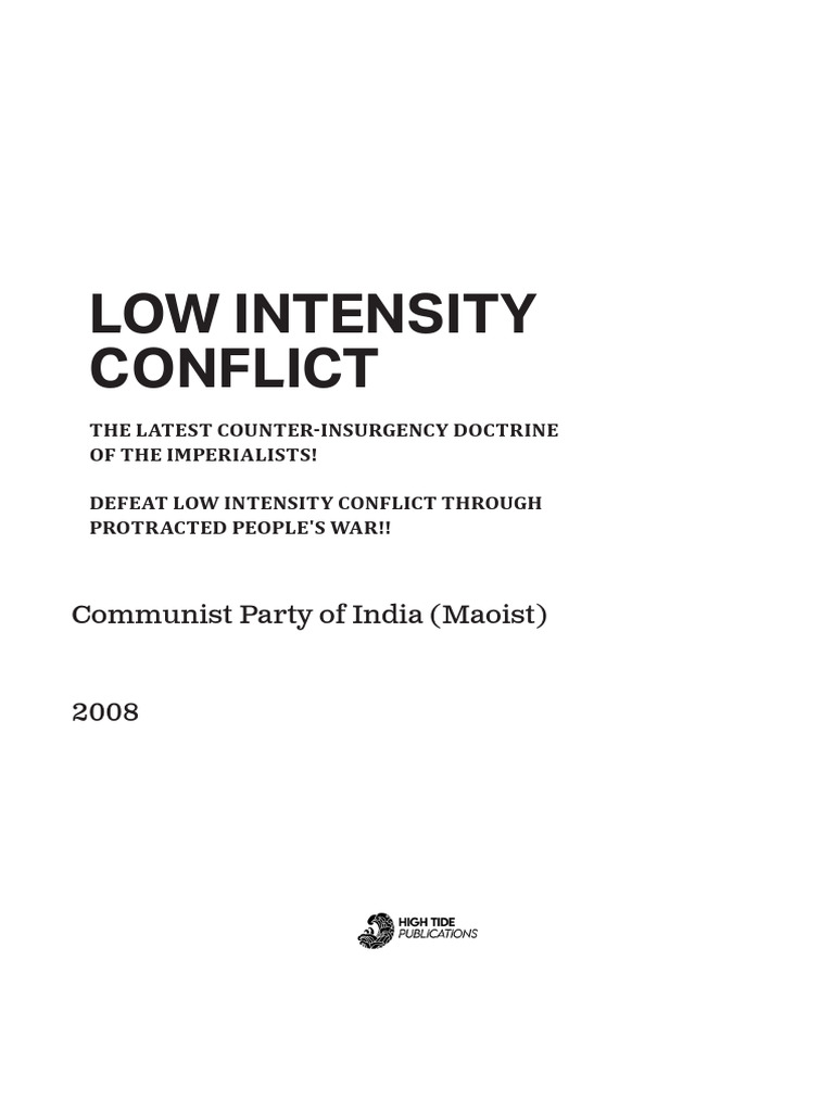 Cpi Maoist on Low Intensity Conflict Preview | PDF | Military | Warfare