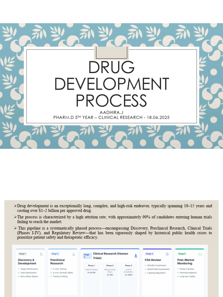 drug development | PDF | Phases Of Clinical Research | Pharmacology