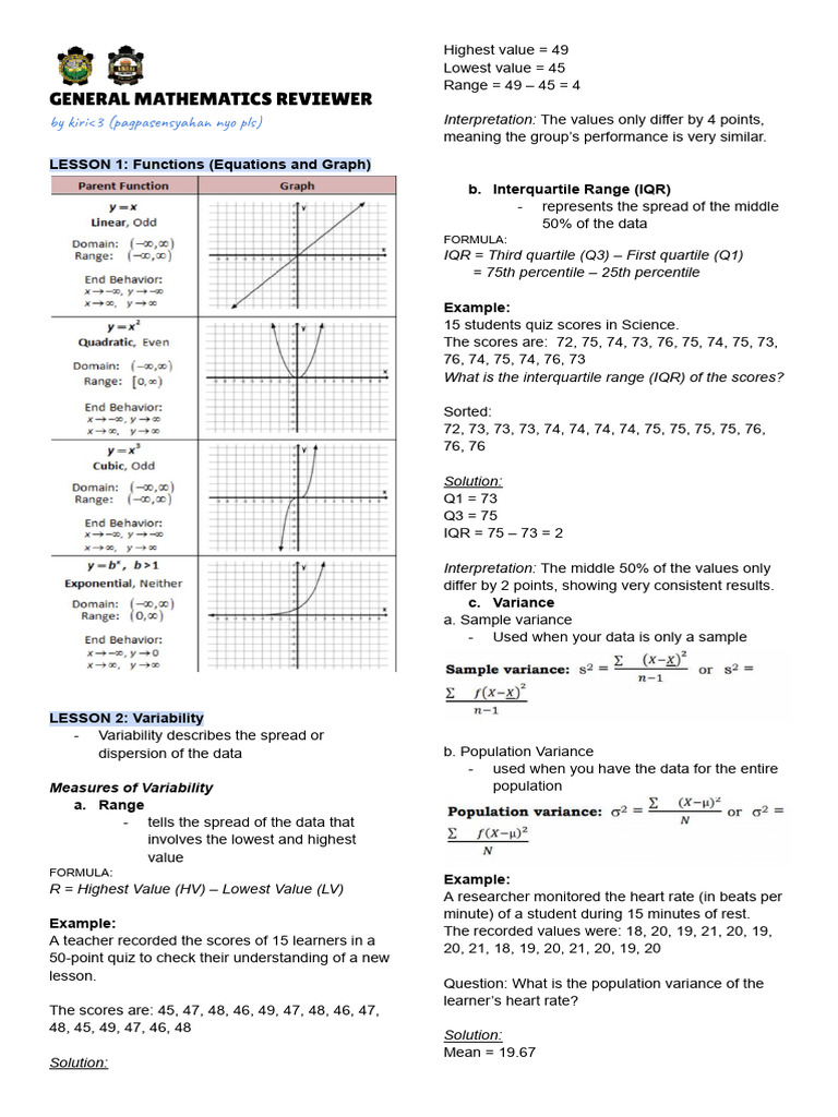 Genmath Q3 | PDF