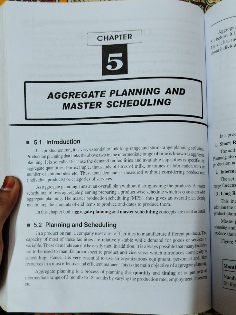 Aggregate Planning and Master Scheduling CIE 2 | PDF