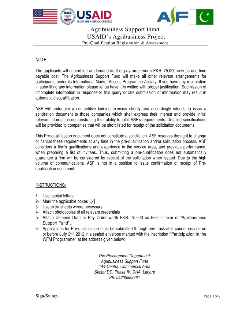 Prequalification Form WFM | PDF | Fruit Preserves | United States ...