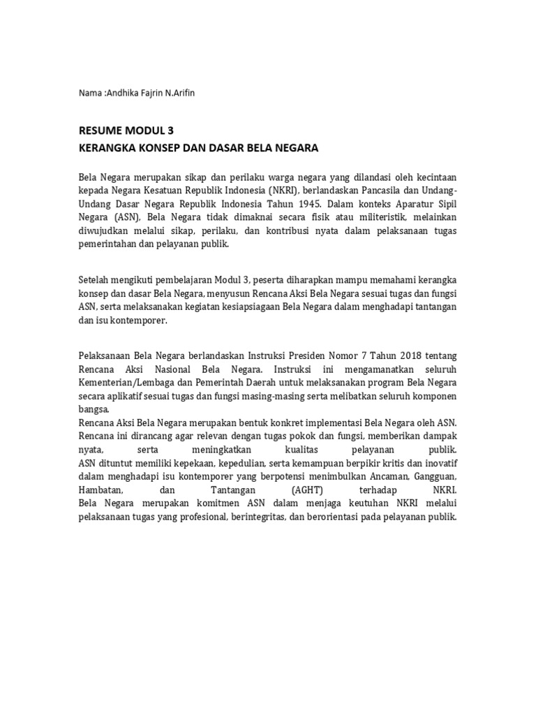 Resume Modul 3 | PDF