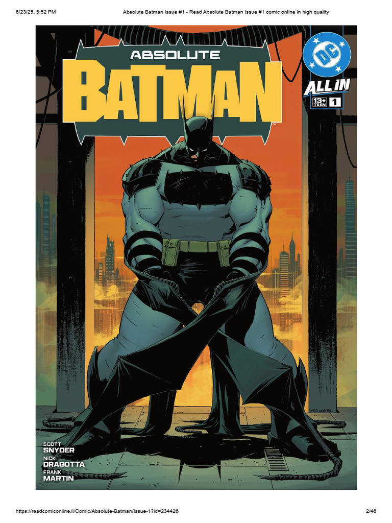 Absolute Batman Issue #1 - Read Absolute Batman Issue #1 Comic Online ...