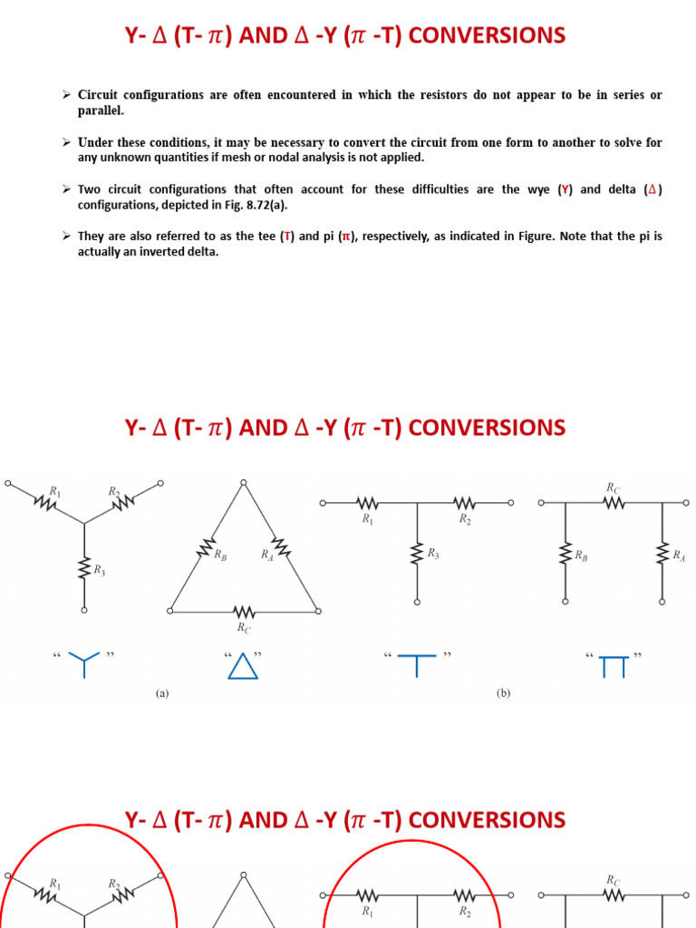 Delta Wye Conversions | PDF