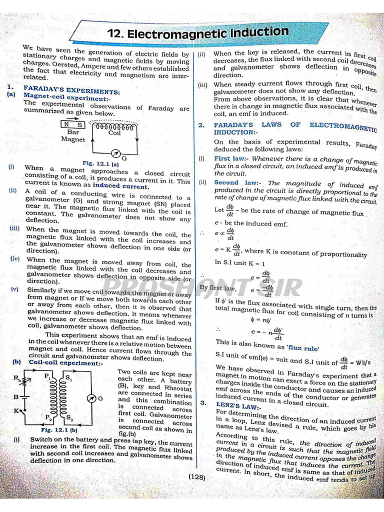 Electromagnetic Induction | PDF