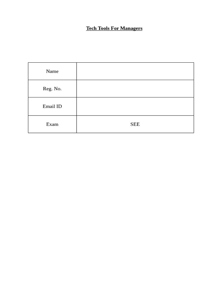 TTFM SEE Answer Sheet | PDF