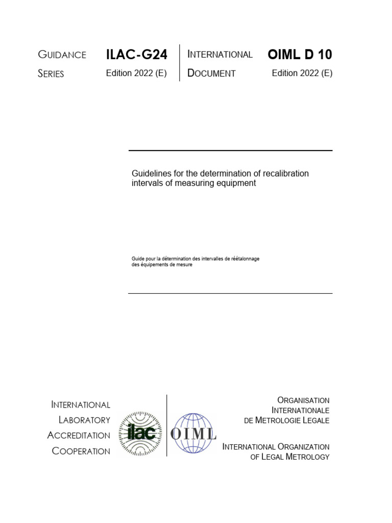Ilac G24 2022 | PDF | Metrology | Calibration