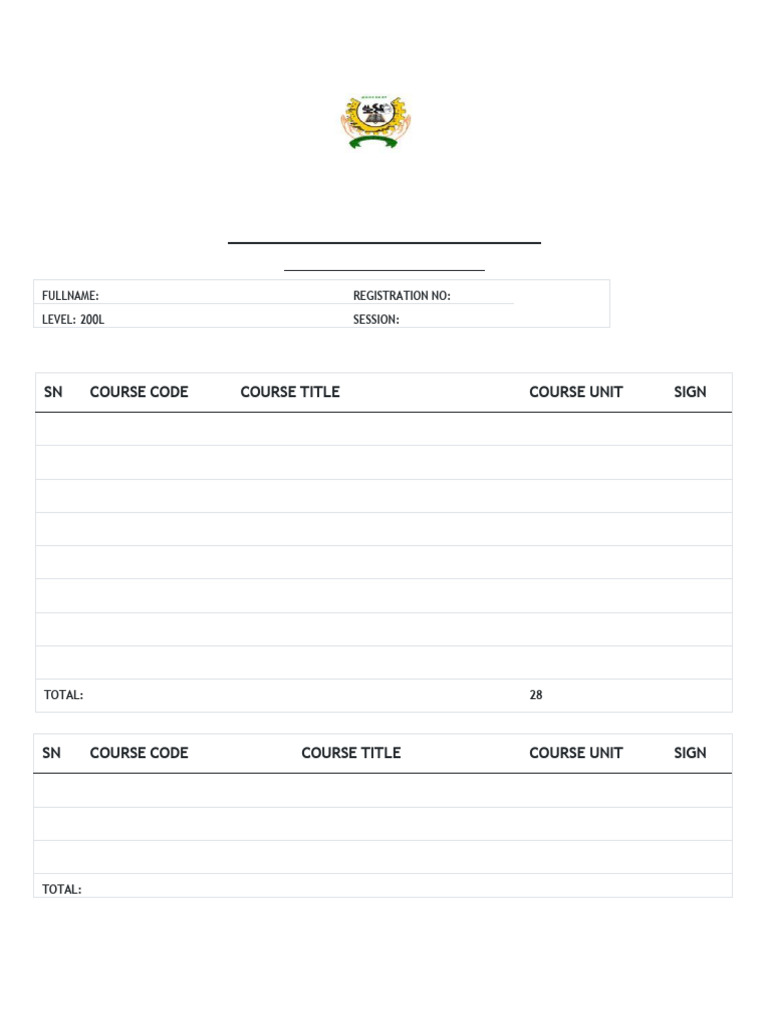 Course Form 2 200 | PDF
