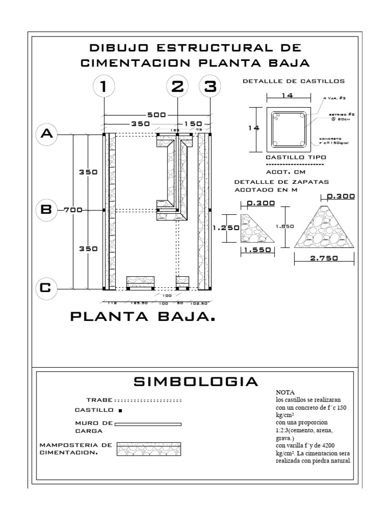Cimentacion de Mampo | PDF