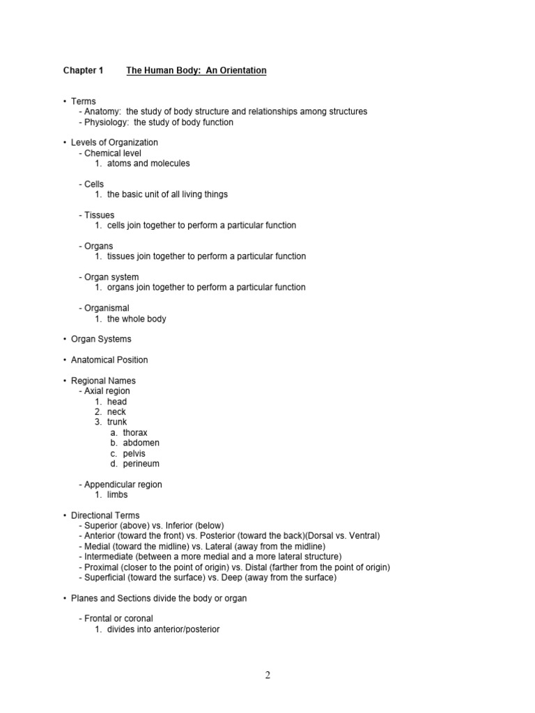 Short Notes - HAP 2 | PDF | Bone | Anatomical Terms Of Motion