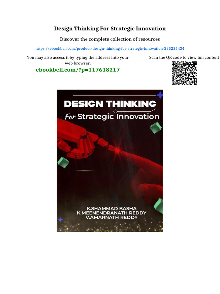 Design Thinking For Strategic Innovation Complete Edition | PDF ...