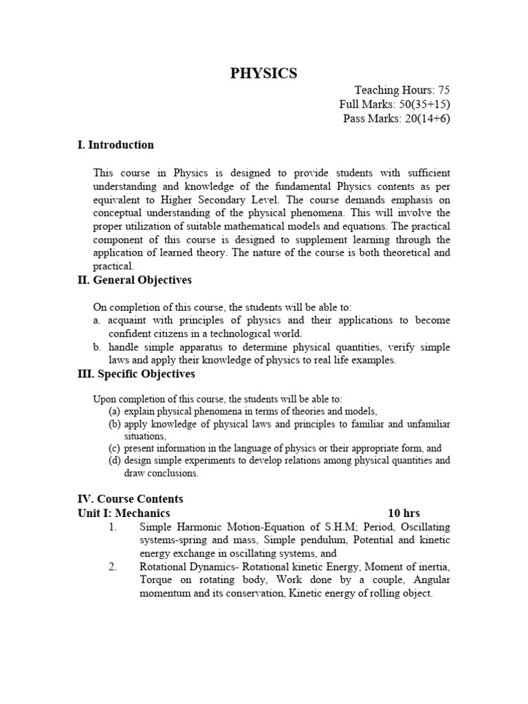 Physics 11 12 Course Overview | PDF | Capacitor | Capacitance