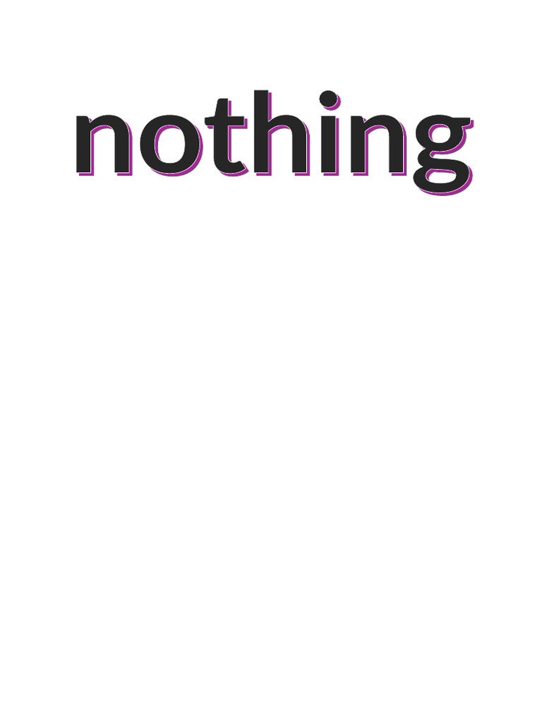 Nothing | PDF